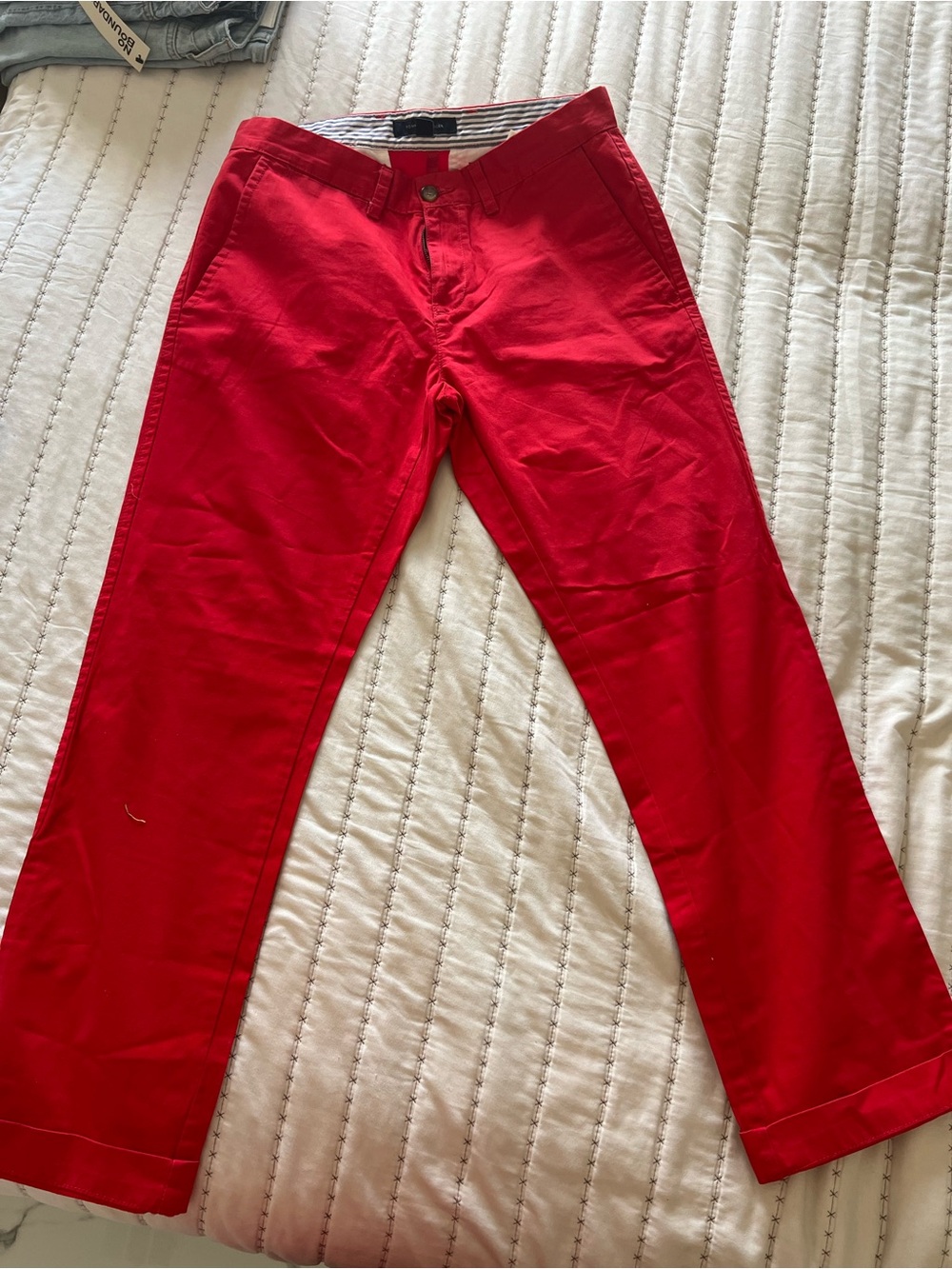 Tommy Hilfiger Red Straight Jeans